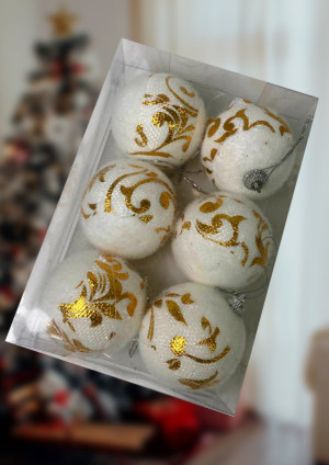 Набор шаров 6 шт.5 см.