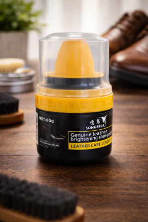 Крем для обуви цвет: черный 60 гр.