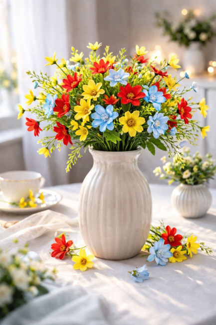 Букет цветов 5 бутонов 52 см.