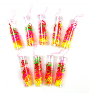 Набор резинок для волос в баночке 10 см.