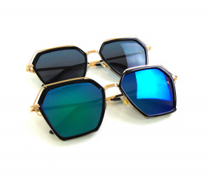 Очки солнцезащитные с металлическими дужками 1 шт.