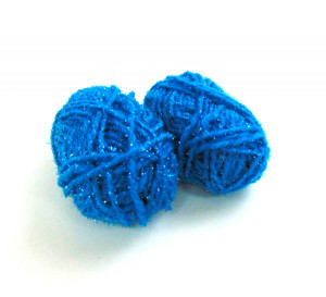 Пряжа с люрексом  бирюза 12 гр.