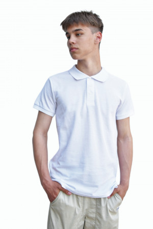 Футболка Поло цвет: белый размер M