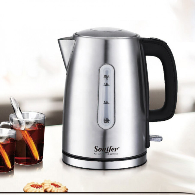 Электрический чайник из нержавеющей стали Sonifer 1,7 л, 2200 Вт SF-2037