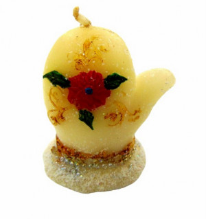 Свеча праздничная Рукавичка 6 см.1 шт.