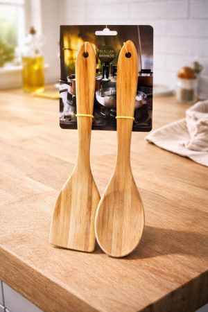 Лопатки высококачественные бамбуковые 30 см.2 шт.