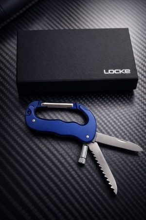 Карабин туристический 4 в 1 в подарочной коробке