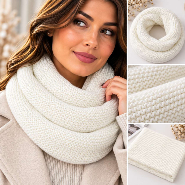 Шарф снуд женский вязанный 1 шт.