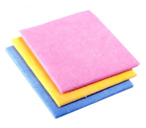 Салфетки для уборки вискоза 3 шт. 35*35 см.