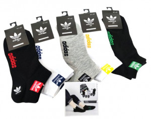 Носки женские Adidas 80 % хлопок р.36-40 / 10 пар в упаковке/ 1 пара