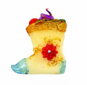 Свеча праздничная Сапожок 6 см.1 шт.