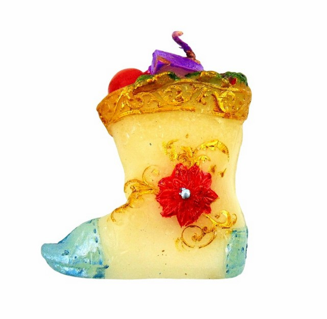 Свеча праздничная Новый год 7 см.1 шт.