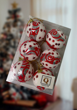 Набор шаров 6 шт.6 см.