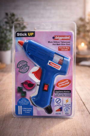 Пистолет клеевой 2 стержня в комплекте 7 мм.15 см.1 шт.