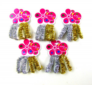 Набор резинок с люрексом 4 шт.