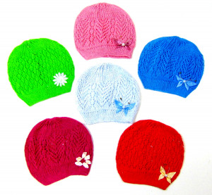 Шапка детская ажурная 1 шт./ Сделано в России/