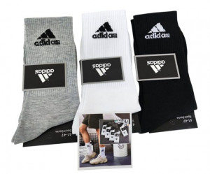 Носки мужские Adidas 95 % хлопок р.41-47 / 10 пар в упаковке/ 1 пара