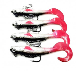 Набор рыболовных приманок 4 шт.8 см.