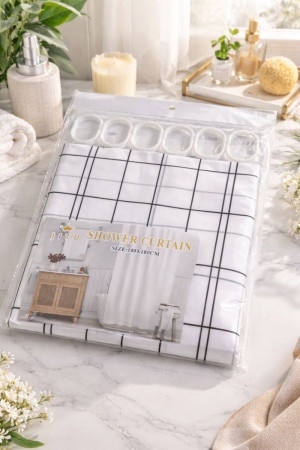 Штора для ванной комнаты 180*180 см.1 шт.