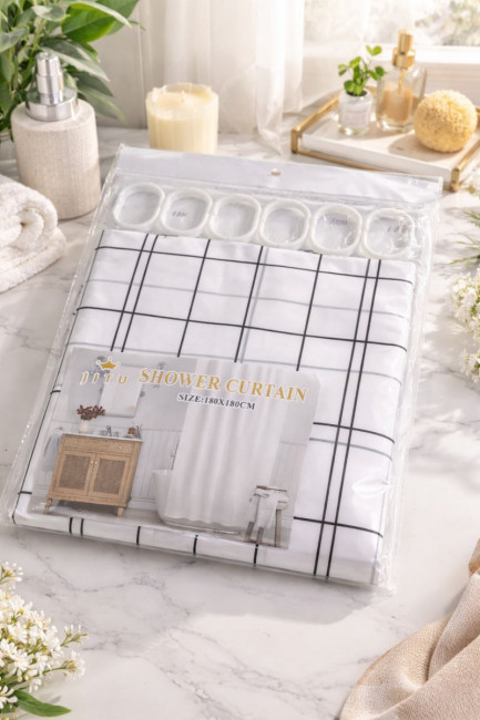 Штора для ванной комнаты 180*180 см.1 шт.