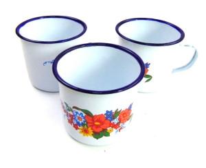 Кружка металлическая Уцененный товар  7*8 см.1 шт.