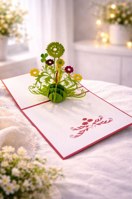 Букет цветов 5 бутонов 52 см.