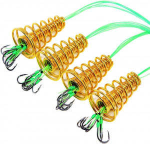 Набор кормушек с крючками для рыбалки 4 шт.
