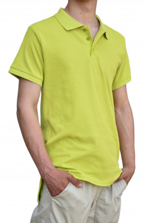 Футболка Поло цвет: салатовый размер M