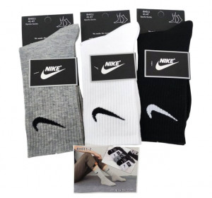 Носки мужские NIKE 95 % хлопок р.41-47 / 10 пар в упаковке/ 1 пара