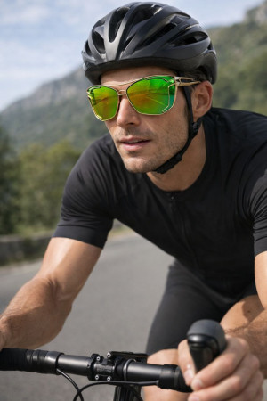 Очки солнцезащитные с металлической оправой и  дужками 1 шт.