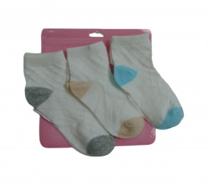 Набор детских носок 3 пары р.S -1-2 года 80% хлопок