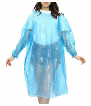 Плащ дождевик с длинным рукавом 107*75 см.1 шт.