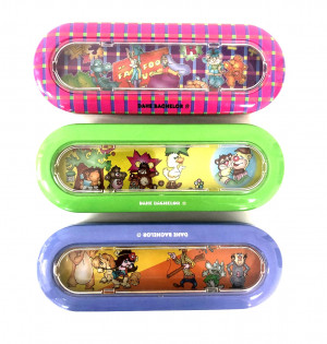 Пенал металлический двухъярусный 19*7 см.1 шт./120 шт.коробка/