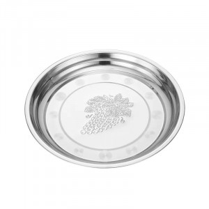 Тарелка нержавеющая сталь 2*17 см.1 шт.