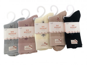 Носки женские 90% хлопок р.36-41 / 10 пар в упаковке/ 1 пара