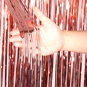 Штора занавес для фотозоны Розовое золото   1 * 2 метра