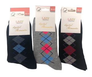 Носки женские 97 % хлопок р.36-41 / 12 пар в упаковке/ 1 пара