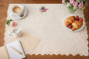 Скатерть гипюровая 75*100 см.1 шт.