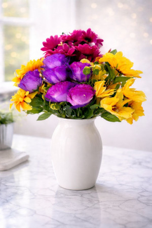 Букет цветов 8-9 бутонов  в ассортименте 1 шт.