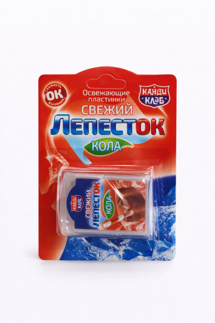 Освежающие пластинки "СВЕЖИЙ ЛЕПЕСТОК" кола 0,8гр*20шт