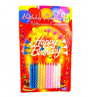 Набор свечей для торта 15*25 см.