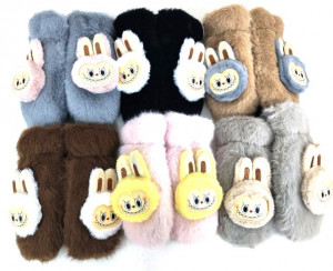 Варежки детские зимние меховые 1 пара