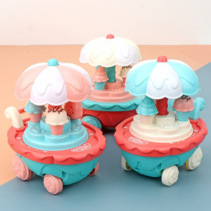 Игровой набор Карета с мороженным функции: музыка,свет,движение 10*12 см.1 шт.