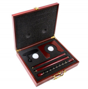 Набор для гольфа в деревянном кейсе ДЕФЕКТ УПАКОВКИ 33.0 x 27.0 x  7.00 см.