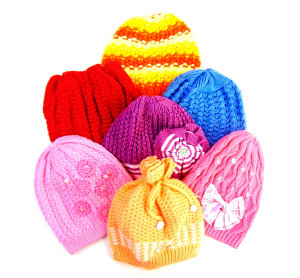 Шапка для девочек осенняя в ассортименте 1 шт.