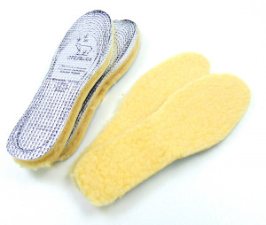 Стельки термо универсальные многоразмерные с овечьей шерстью 1 пара /600 шт.коробка/