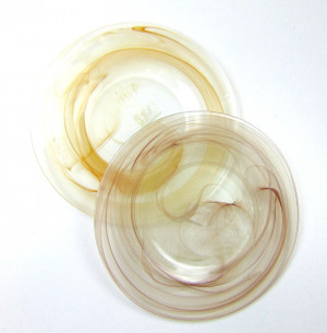 Тарелка плоская стекло Коричневая 24 см./ 16 шт.в коробке/ 1 шт.