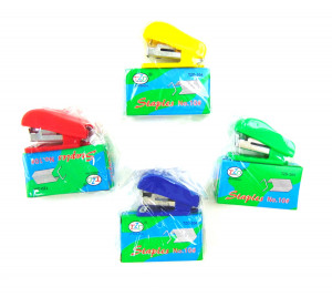 Степлер мини + скобы 4 см.1 шт.