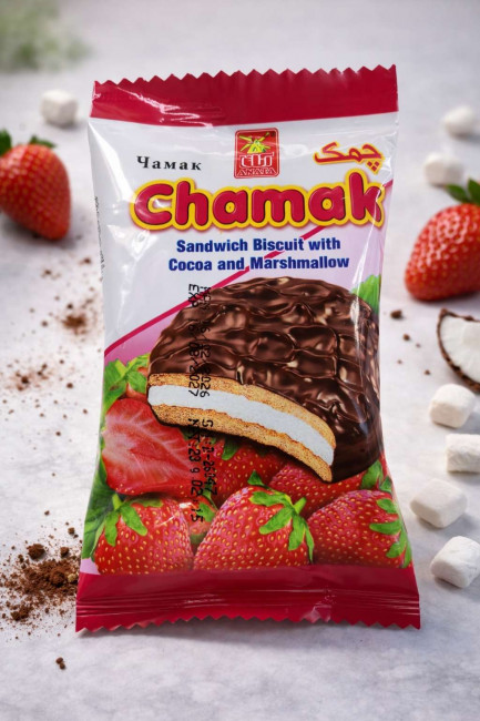 Печенье с зефирной начинкой в шоколадной глазури Кокос 20 гр.1 шт