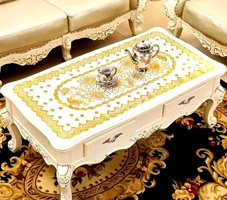 Салфетка прорезиненная Золото 40*80 см.1 шт.